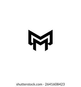 Modern MM Monogram Logo Design