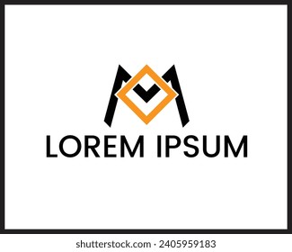 Modern Mo letter logo design