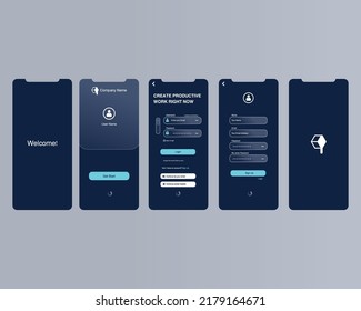 modern mobile app design template