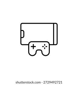 Modern Mobile Gaming Experience With Wireless Controller Connected To
