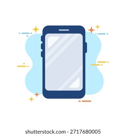 Modernes Mobiltelefon Leer Bildschirm Display flachen Design Vektor ui sauberen Zustand Abbildung
