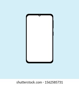 Modern mobile phone flat vector icon