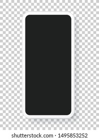 Modern mobile phone layered vector template