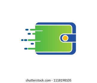 Modern Mobile Smart Phone Screen Forming A Digital Wallet Logo Visual In Isolated White Background