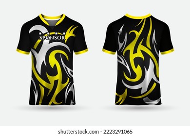 Modern mockup jersey design template vector