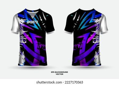 Modern mockup jersey design template vector