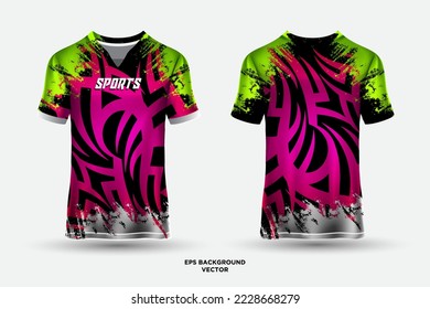 Modern mockup jersey design template vector