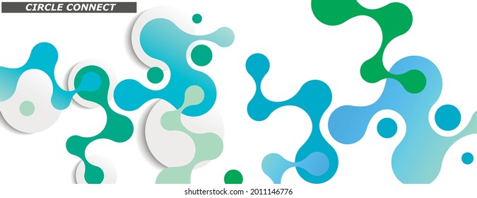 Modern molecules green. Abstract tech background. Futuristic design. Technology background