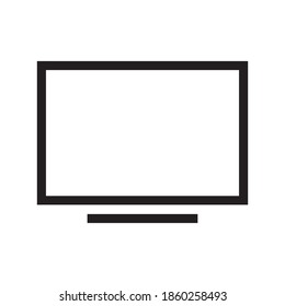 Modern monitor isolated vector icon. Minimalistic design.