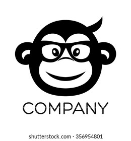 Modern monkey logo