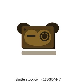 Modern Monkey Logo Design Icon Vector