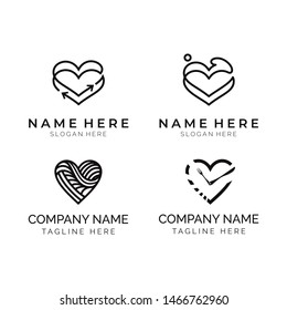 Modern Mono line Bundle Logo Vector 