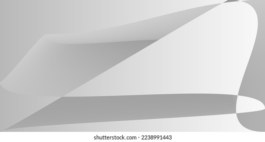Malla Moderna Monocromática Fluida Suave Gradiente. Forma De Gris Plateado Diseño Futurista Moderno. Ilustración Gris Dinámica De Capas De Tecnología. Fondo Mínimo Digital De Aluminio Metálico Desdibujado.