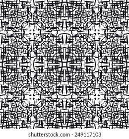 Modern monochrome seamless pattern