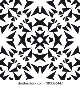 Modern monochrome seamless pattern. Simply geometric background