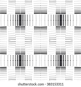 Modern monochrome seamless pattern. Simply geometric background