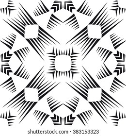 Modern monochrome seamless pattern. Simply geometric background