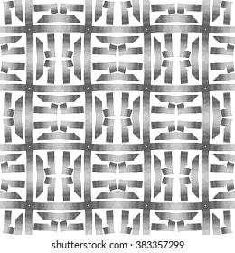 Modern monochrome seamless pattern. Simply geometric background