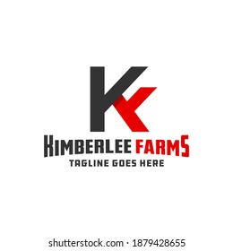 modern monogram design letter K K