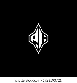 Modernes Monogramm Gaming Initial Logo Support Konzept PI Techno Rennsport Stil Design Brief