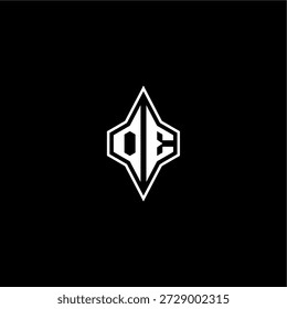 modernes Monogramm Gaming anfängliches Logo Esport Konzept OE Techno Rennsport Stil Design Brief