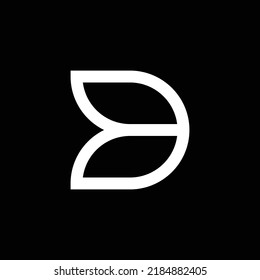 modern monogram letter D vector logo design