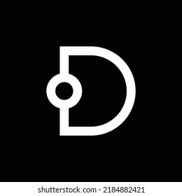 modern monogram letter D vector logo design