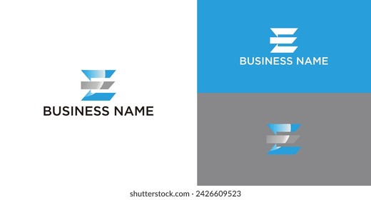 Modern Monogram Letter E Logo