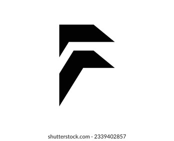 modern monogram letter F logo design