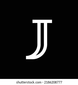 modern monogram letter J vector logo design