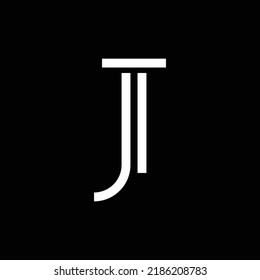 modern monogram letter J vector logo design