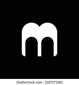 modernes Monogramm-Buchstaben M Vektorlogo-Design