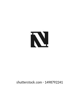 Modern Monogram Letter N Logo