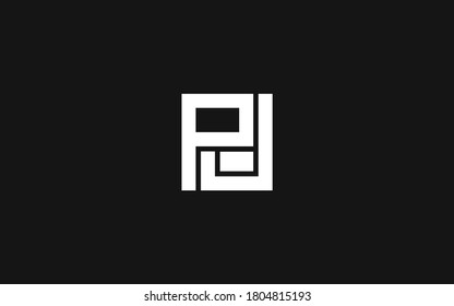 Modernes Monogramm-Buchstaben PJ oder JP-Logo, vektor-Vorlage