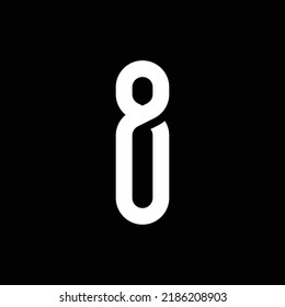 moderner Monogramm-Brief in Vektorlogo-Design