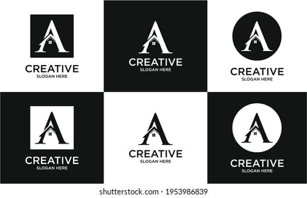 A modern monogram logo collection