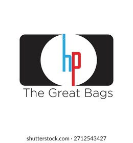 Diseño moderno del logotipo del monograma - concepto audaz de la marca de letras con las iniciales 'h' y 'p' en estilo Corporativa de la marca