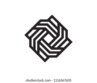 Modern Monogram Logo Design Template