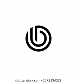 Modern monogram logo initials letter bb
