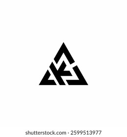 Modern monogram logo initials letter KC logos