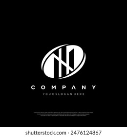 A modern monogram logo intertwining N and D within a circle for a sleek brand presentation