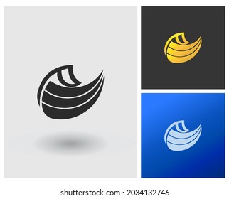 Modern monogram logo letter PE creative concept.