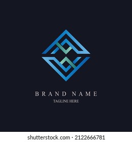 diseño moderno de plantillas de logotipo de monograma para marca o empresa y otros