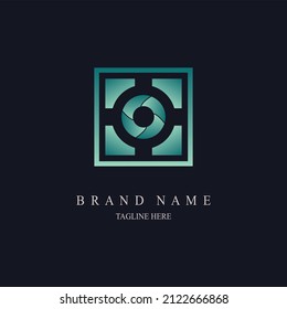modern monogram logo template design for brand or company and other