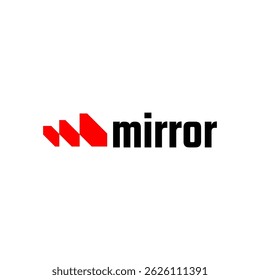 modern monogram M letter initial logo design