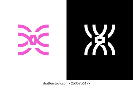 Modern Monogram X technology app icon logo design