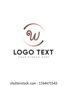 Modernes Logo des Typs W, Vektorsymbol für Unternehmen und Firmenidentität 