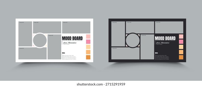 Plantilla de presentación de Tablero de Sentimiento moderno con paleta de colores