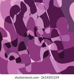 Modern mosaic pattern art is made with abstract geometric shapes and various color