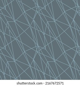 modern mosaic seamless pattern with pastel color abstract triangles and thin lines